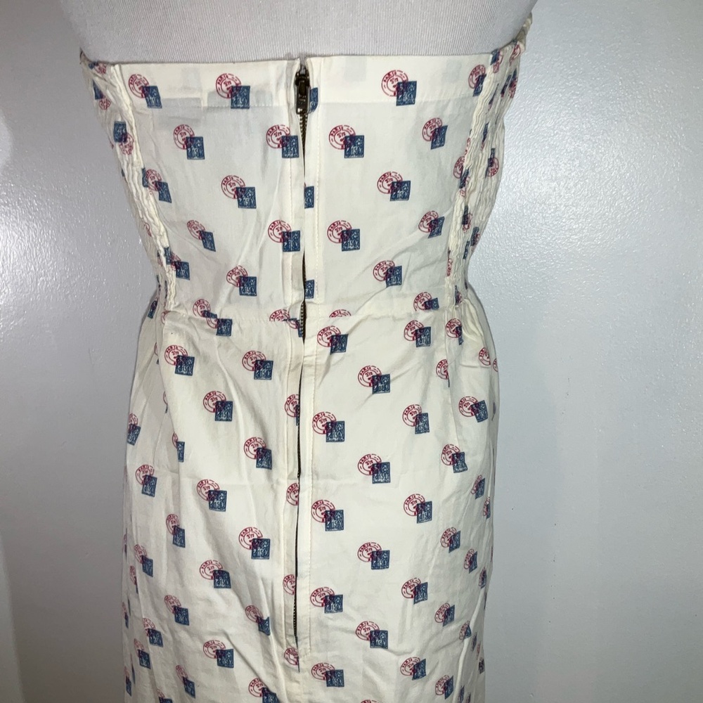 Anthropologie Cream Halter Sheath Midi Dress - Picture 8 of 14